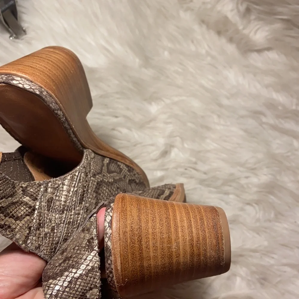 Gentle Souls Harlie Slingback snake print Shoes